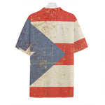 Retro Puerto Rican Flag Print Hawaiian Shirt