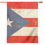 Retro Puerto Rican Flag Print House Flag