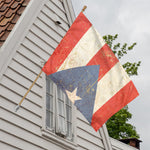 Retro Puerto Rican Flag Print House Flag