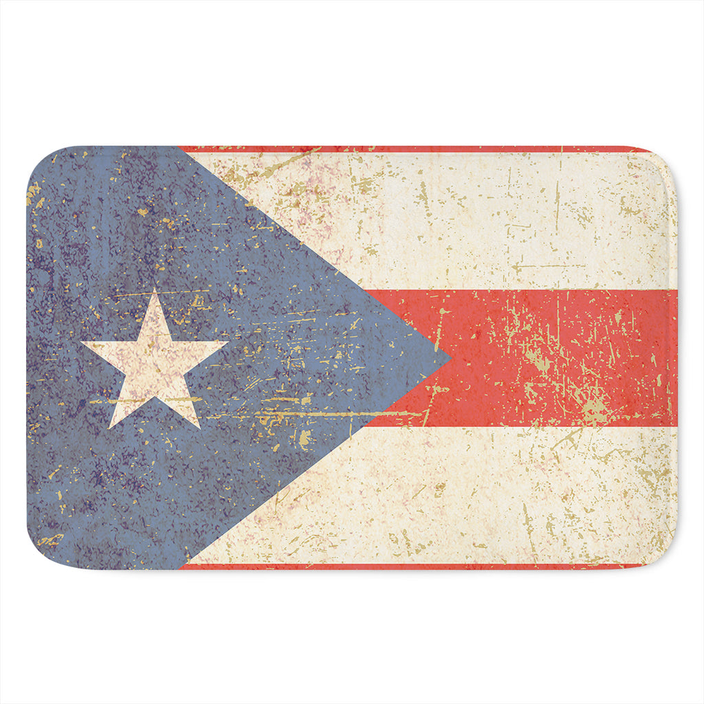 Retro Puerto Rican Flag Print Indoor Door Mat
