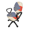 Retro Puerto Rican Flag Print Office Chair Cover