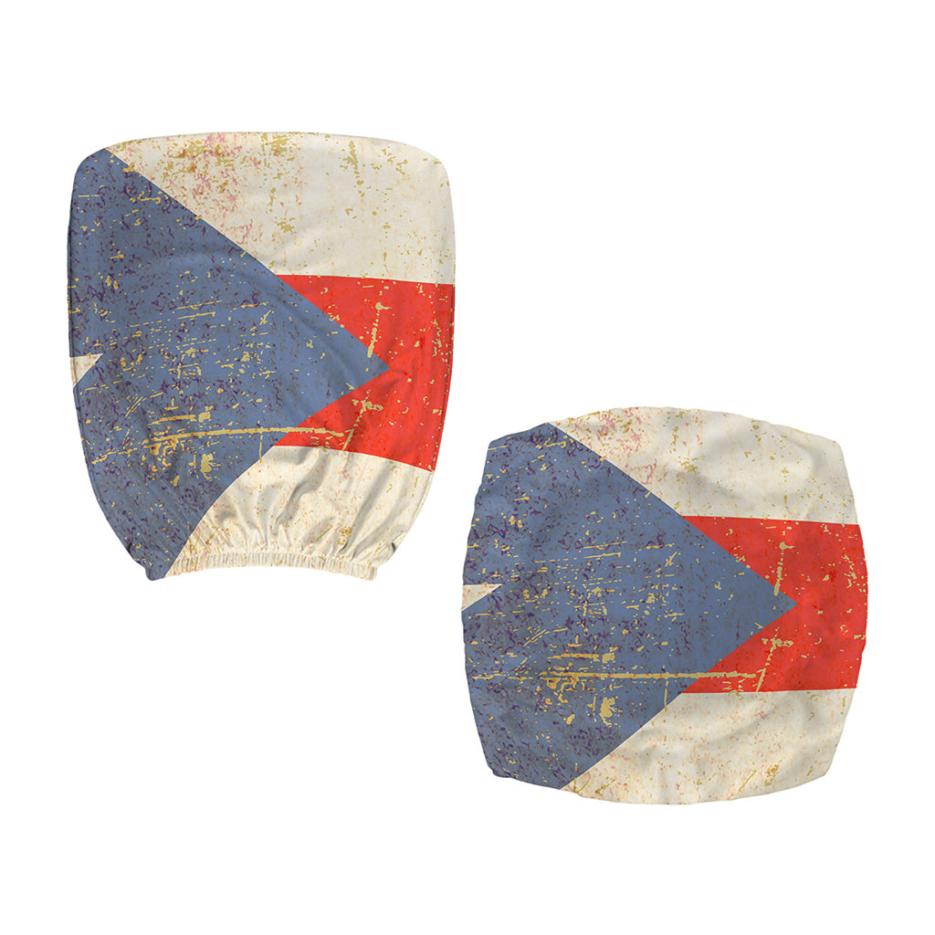 Retro Puerto Rican Flag Print Office Chair Cover