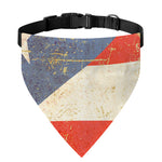 Retro Puerto Rican Flag Print Over The Collar Dog Bandana