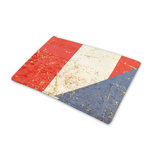 Retro Puerto Rican Flag Print Pet Cooling Mat Cover