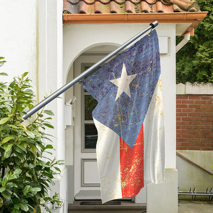 Retro Puerto Rican Flag Print Polyester Flag