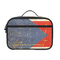 Retro Puerto Rican Flag Print Portable Lunch Bag