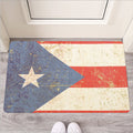 Retro Puerto Rican Flag Print Rubber Doormat