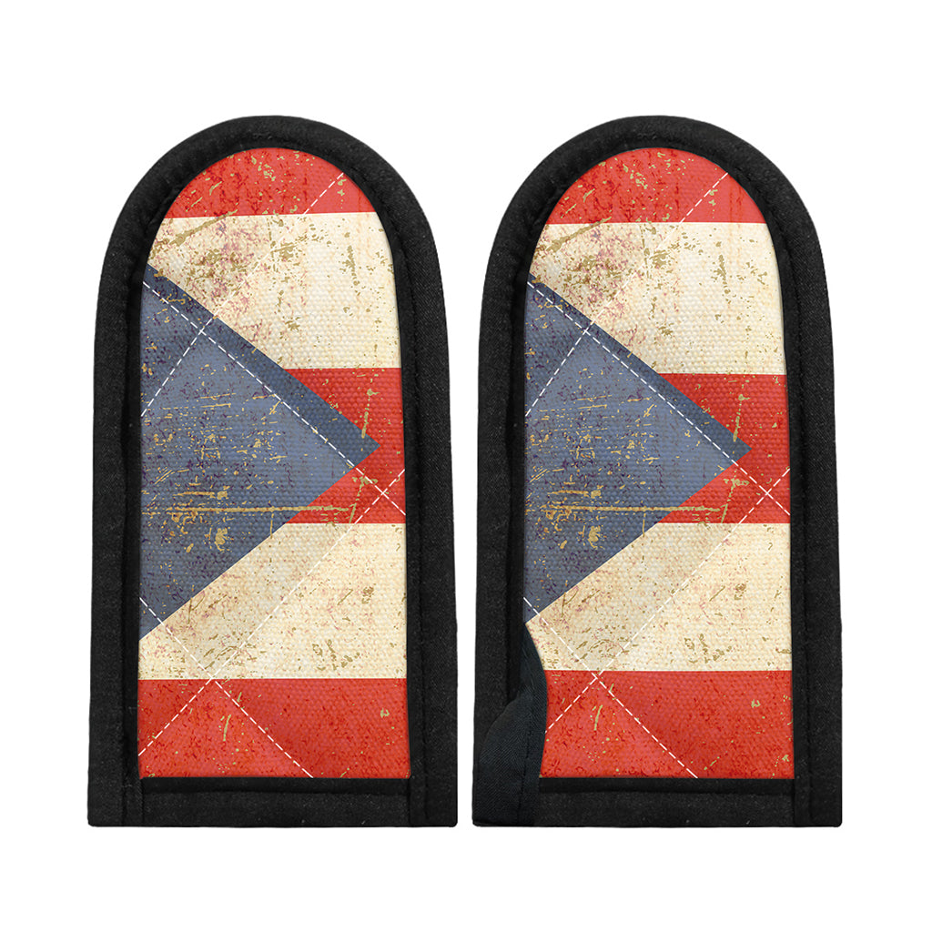 Retro Puerto Rican Flag Print Skillet Handle Cover