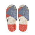 Retro Puerto Rican Flag Print Slippers