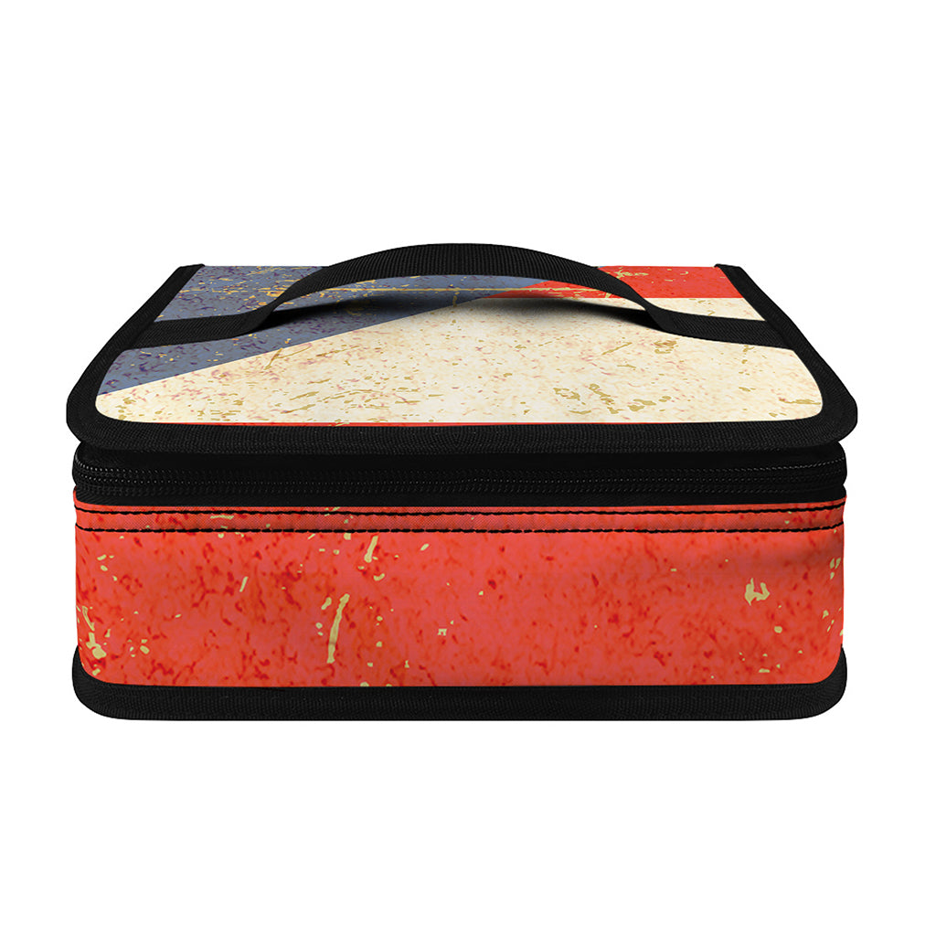 Retro Puerto Rican Flag Print Small Lunch Bag