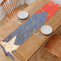 Retro Puerto Rican Flag Print Table Runner