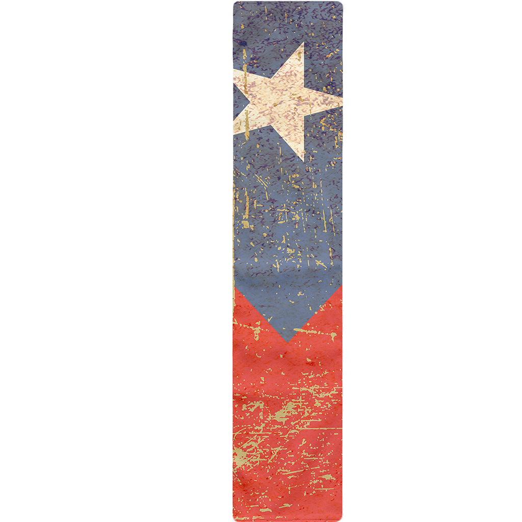 Retro Puerto Rican Flag Print Table Runner