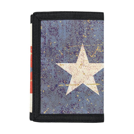 Retro Puerto Rican Flag Print Trifold Wallet