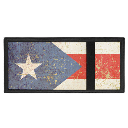 Retro Puerto Rican Flag Print Trifold Wallet