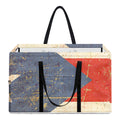 Retro Puerto Rican Flag Print Utility Tote Bag