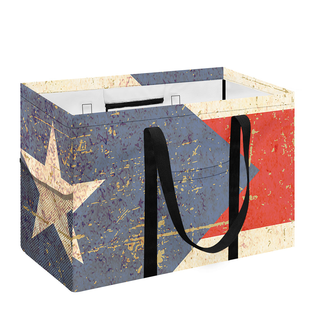 Retro Puerto Rican Flag Print Utility Tote Bag