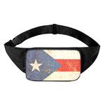 Retro Puerto Rican Flag Print Waist Bag