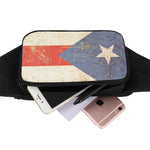 Retro Puerto Rican Flag Print Waist Bag