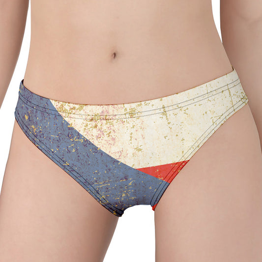 Retro Puerto Rican Flag Print Women's Panties