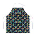 Retro Sea Turtle Pattern Print Adjustable Apron