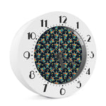 Retro Sea Turtle Pattern Print Alarm Clock