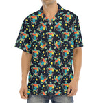 Retro Sea Turtle Pattern Print Aloha Shirt