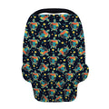 Retro Sea Turtle Pattern Print Baby Seat Cover