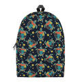 Retro Sea Turtle Pattern Print School Backpack