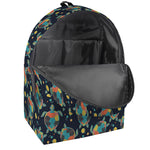 Retro Sea Turtle Pattern Print Backpack