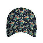 Retro Sea Turtle Pattern Print Baseball Cap