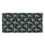 Retro Sea Turtle Pattern Print Beach Towel