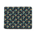 Retro Sea Turtle Pattern Print Bifold Wallet