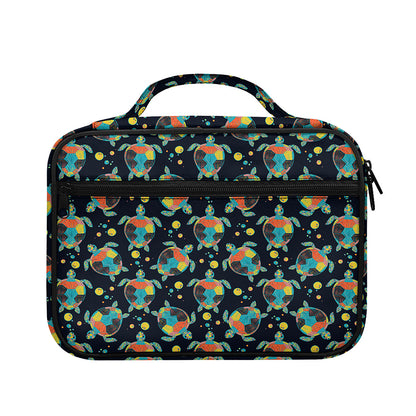 Retro Sea Turtle Pattern Print Briefcase Bible Bag