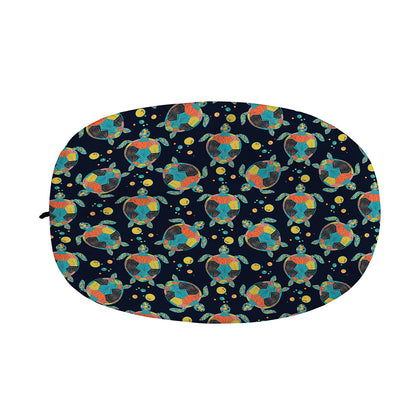 Retro Sea Turtle Pattern Print Car Side Mirror Covers