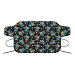 Retro Sea Turtle Pattern Print Car Windshield Snow Cover