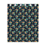 Retro Sea Turtle Pattern Print Curtain