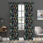 Retro Sea Turtle Pattern Print Curtain