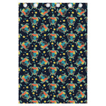 Retro Sea Turtle Pattern Print Curtain