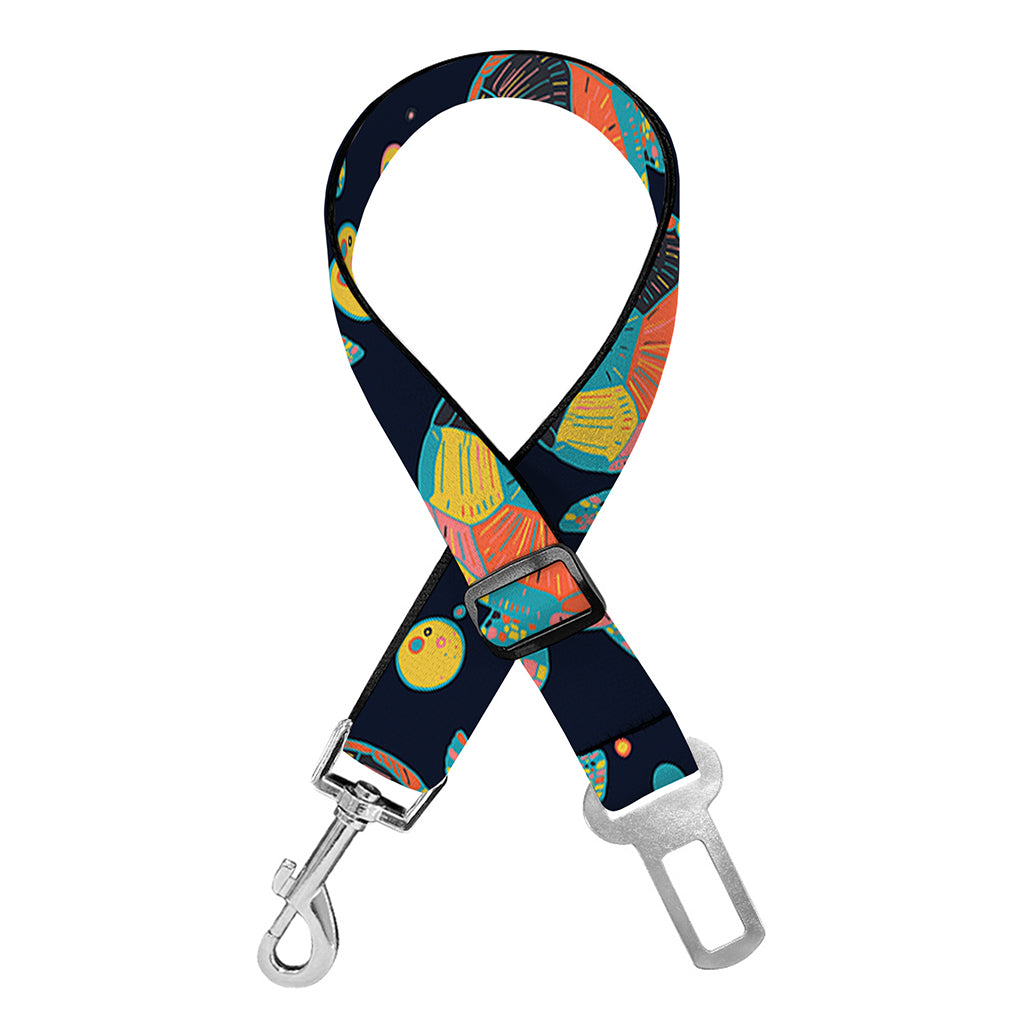 Retro Sea Turtle Pattern Print Dog Seat Belt