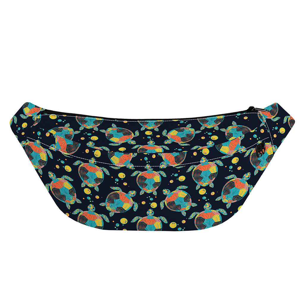 Retro Sea Turtle Pattern Print Fanny Pack