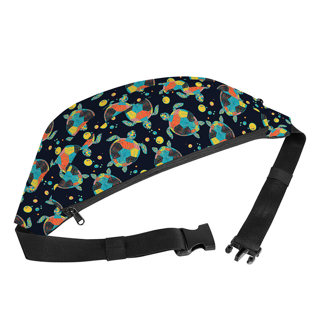 Retro Sea Turtle Pattern Print Fanny Pack
