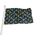 Retro Sea Turtle Pattern Print Flag