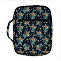 Retro Sea Turtle Pattern Print Front Pocket Bible Bag