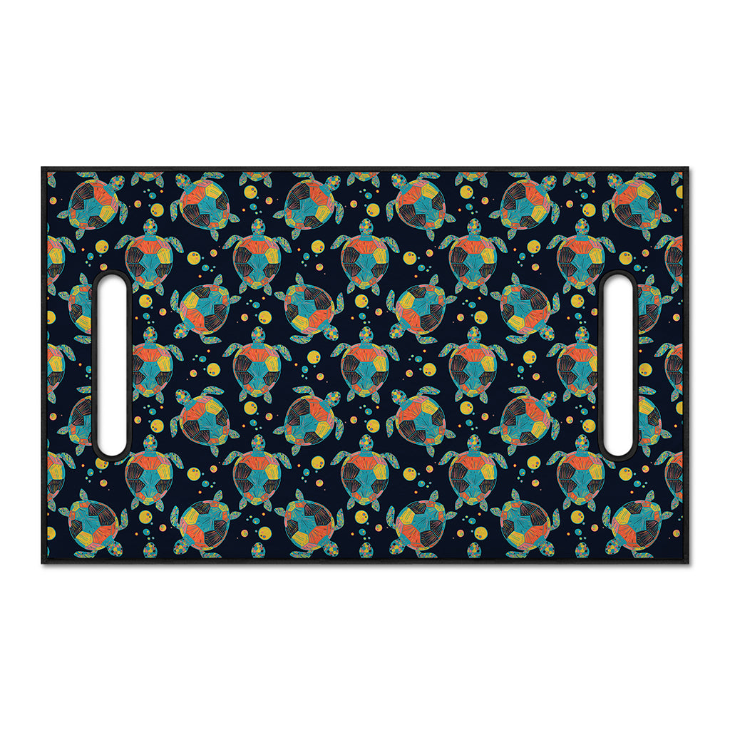 Retro Sea Turtle Pattern Print Golf Cart Seat Cover