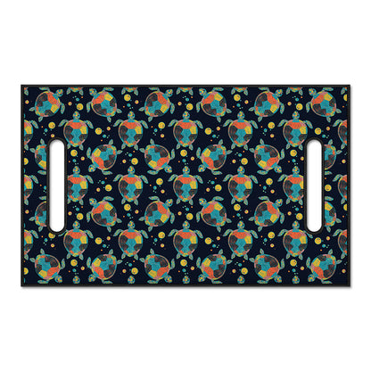 Retro Sea Turtle Pattern Print Golf Cart Seat Cover