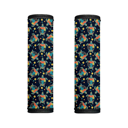 Retro Sea Turtle Pattern Print Handle Covers