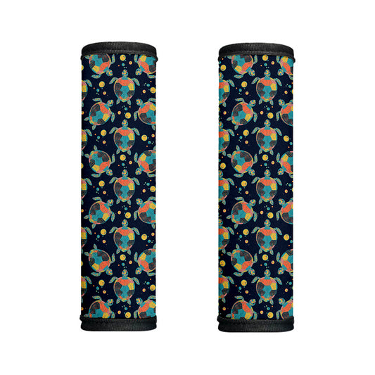 Retro Sea Turtle Pattern Print Handle Covers