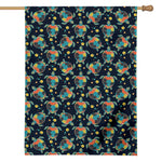 Retro Sea Turtle Pattern Print House Flag