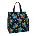 Retro Sea Turtle Pattern Print Insulated Lunch Tote
