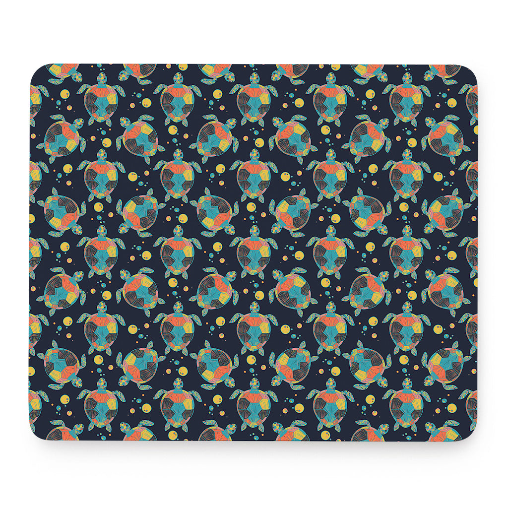 Retro Sea Turtle Pattern Print Mouse Pad